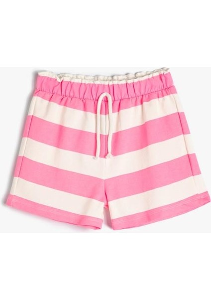 Şort Beli Bağlamalı Pamuklu fırsatları