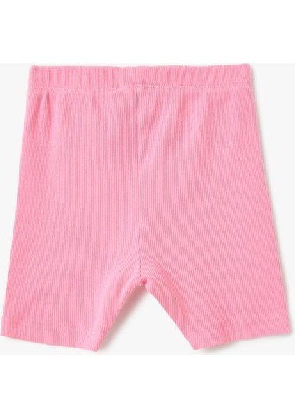 Pamuklu Lastik Detaylı Ribanalı Basic Kısa Tayt indirimleri