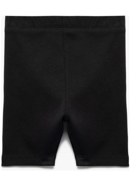 Pamuklu Lastik Detaylı Ribanalı Basic Kısa Tayt fırsatları