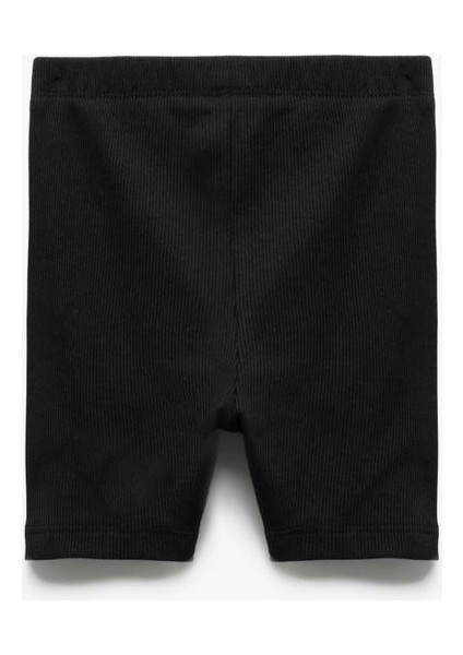 Pamuklu Lastik Detaylı Ribanalı Basic Kısa Tayt indirimleri