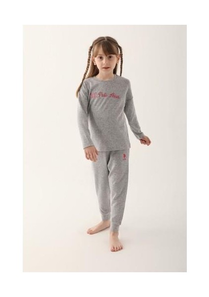 Brillant Gri Kız Çocuk Eşofman Takımı