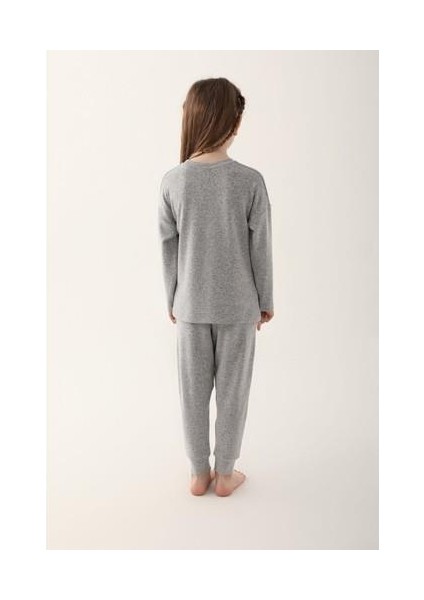 Brillant Gri Kız Çocuk Eşofman Takımı