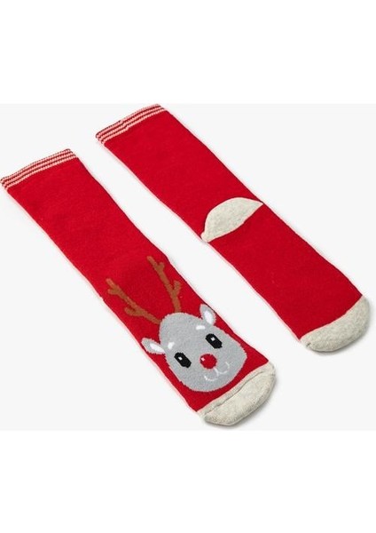 Yılbaşı Temalı Havlu Çorap Geyik Detaylı fırsatları