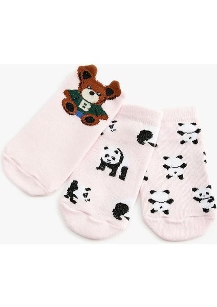 3'Lü Ayıcık Desenli Çorap Seti Pamuklu fırsatları