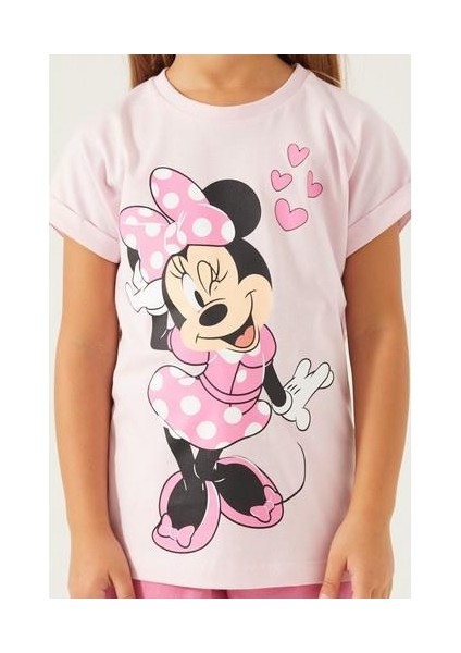 Pink Hearts Açık Pembe Kız Çocuk Şort Takım indirimleri