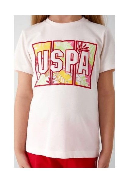 Colorful Leaves Beyaz Kız Çocuk Kapri Takım