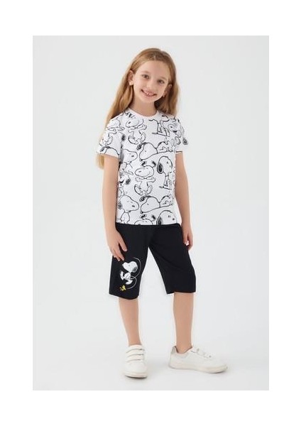 Sweet Cute Beyaz Kız Çocuk Kapri Takım fırsatları