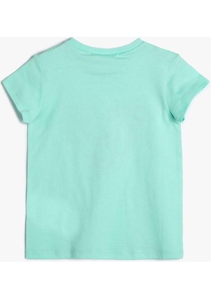 Yeşil Kız Çocuk T-Shirt 4SKG10115AK modelleri