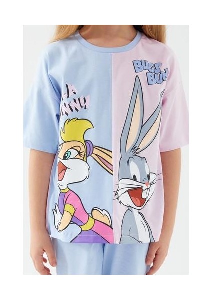 Lola Bunny And Bugs Bunny Mavi Kız Çocuk Kapri Takım indirimleri