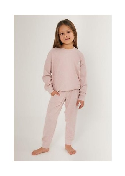 Line Pembe Kız Çocuk Eşofman Takımı