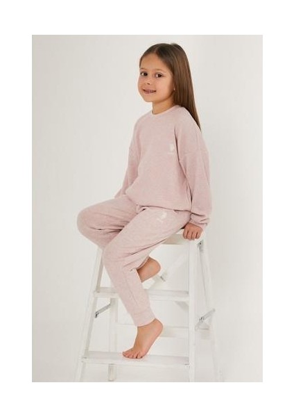 Line Pembe Kız Çocuk Eşofman Takımı