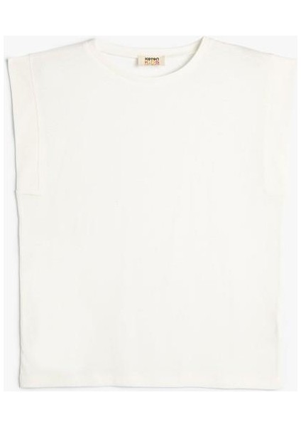 Basic Tişört Bisiklet Yaka Kolsuz Pamuklu fırsatları