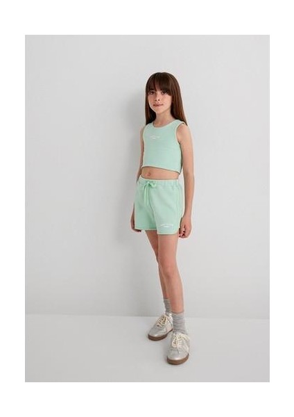 Mavi Club Baskılı Yeşil Şort 7410008-71447
