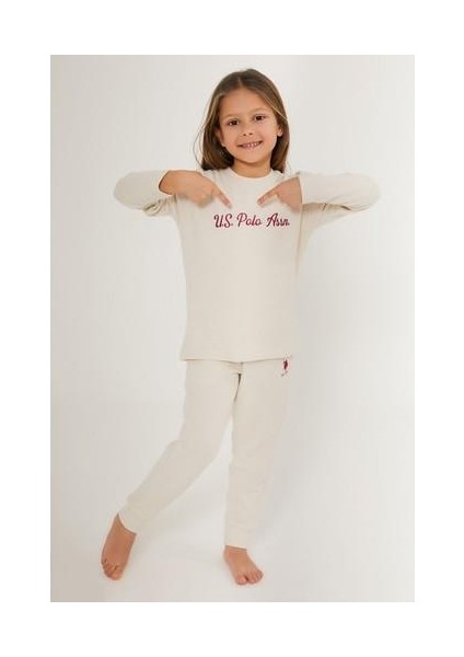 Shine Beyaz Kız Çocuk Eşofman Takımı