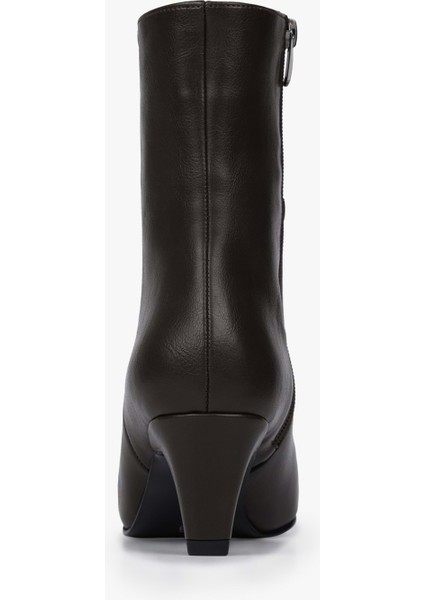 Kadın Noria Kahve Cilt Kısa Topuklu Bot fırsatları