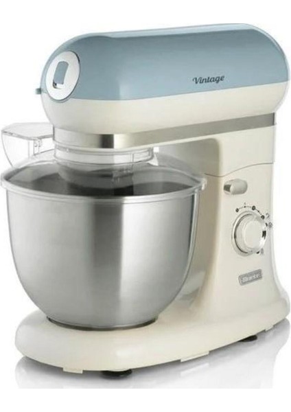 Mavi Vintage Hamur Karıştırıcı, Şık ve Dayanıklı Mutfak Gereci