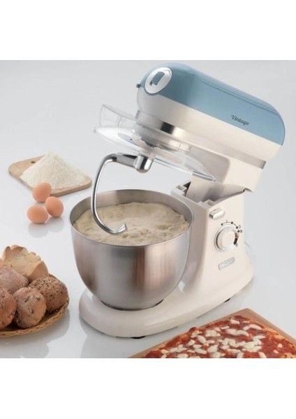 Mavi Vintage Hamur Karıştırıcı, Şık ve Dayanıklı Mutfak Gereci indirimleri