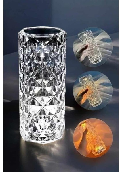 Zeroshop Dokunmatik Kristal Gece Lambası Hediyelik modelleri