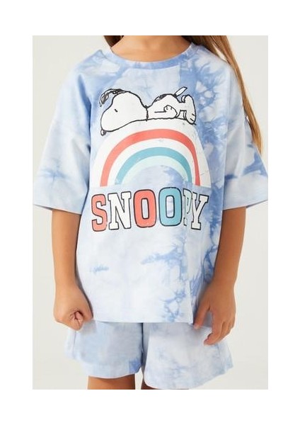 Rainbow Mavi Kız Çocuk Şort Takım indirimleri