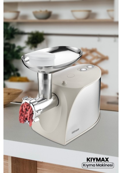 2000W Güçlü Kıyma Makinesi Beyaz, Pratik ve Hızlı Işlem