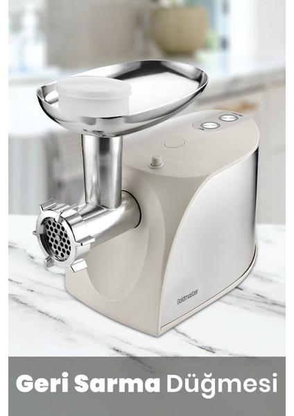 2000W Güçlü Kıyma Makinesi Beyaz, Pratik ve Hızlı Işlem indirimleri