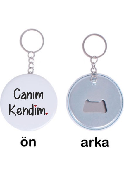 2'li Canım Kendim Tasarımlı Özel Açacaklı Anahtarlık
