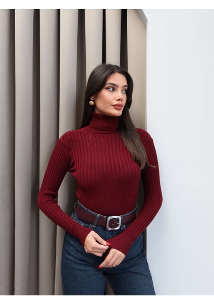 Fitilli Balıkçı Yaka Kazak