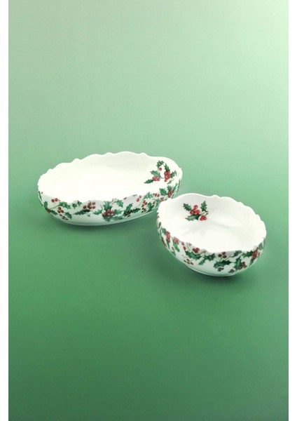 Holly Ikili Porselen Kayık Tabak fiyatları