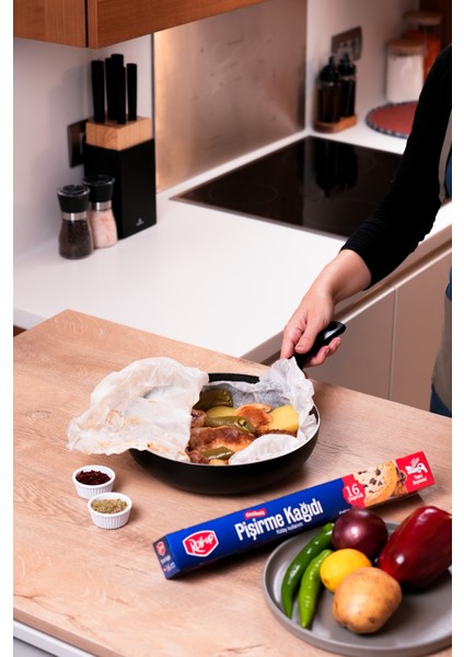 Kesilmiş Yağlı Pişirme Kağıdı 16 Yaprak 4lü Kutu Set