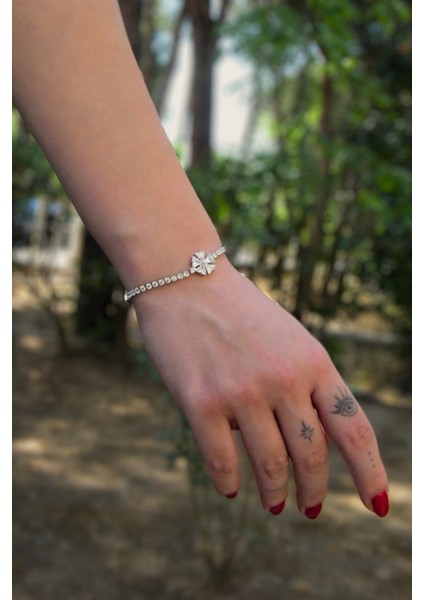 Kar Tanesi Zirkon Taşlı Yuvarlak Sıralı Kadın Çelik Zincir Bileklik fiyatları