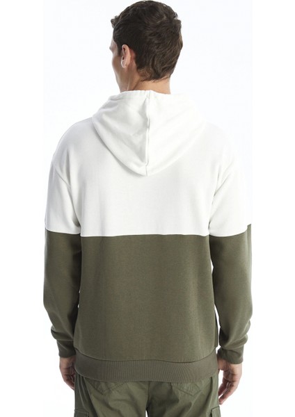 Xsıde Gri Uzun Kollu Renk Bloklu Erkek Kalın Hoodie fırsatları