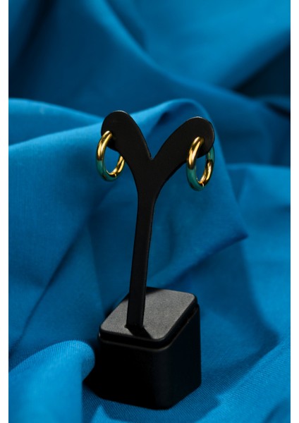 Yaylı Halka Model Çiftli Kadın Çelik Küpe fırsatları