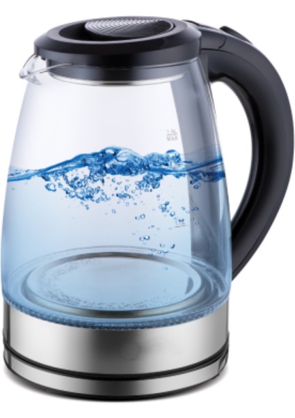 Şık ve Şeffaf Seramik Cam Kettle, Modern Tasarım ve Pratik Kullanım Sağlar