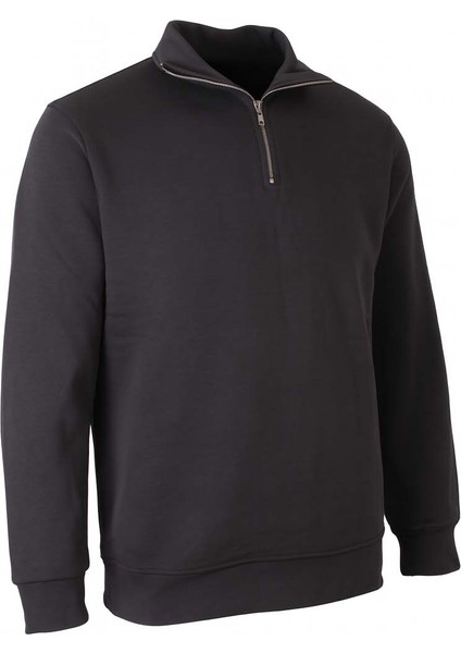 Yarım Fermuarlı 3 Iplik Antrasit Erkek Sweatshirt 5259-2 fiyatları