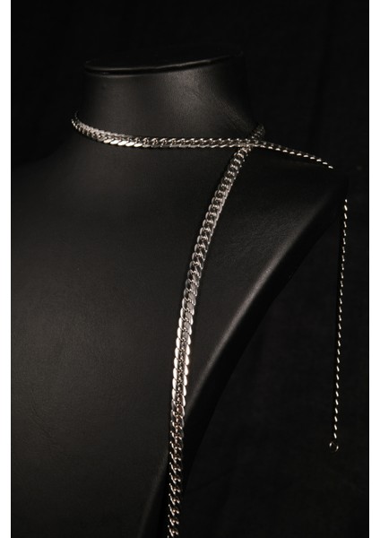 Balık Sırtı Model Erkek Çelik Zincir Kolye modelleri