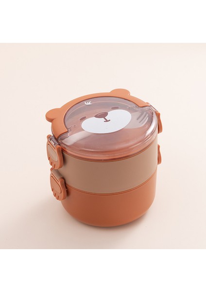 304 Paslanmaz Çelik Karikatür Öğrenciler Büyük Kapasiteli Öğle Yemeği Kutusu Mikrodalgada Kullanılabilir (Yurt Dışından)