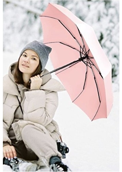 Kadınlar İçin Renkli Tam Otomatik Şemsiye 100 cm Açık Hali ile Pratik Kullanım