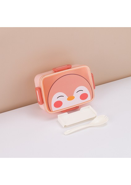 Sevimli Karikatür Öğrenci Mühürlü Öğle Yemeği Kutusu (Yurt Dışından)