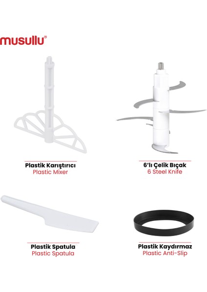 3 Lt Doğrayıcı, 6 Bıçak, Dayanıklı ve Pratik Kullanım fırsatları