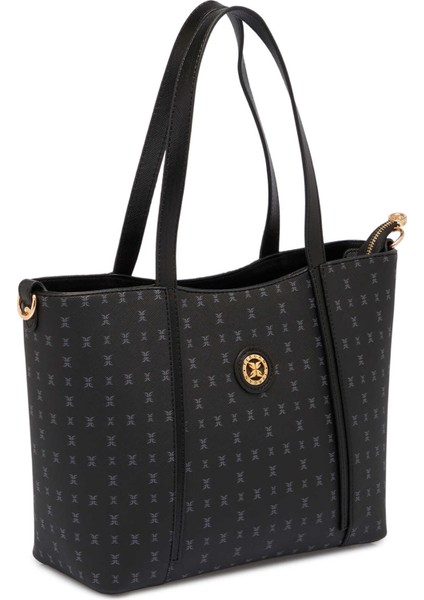 Siyah Print Kadın Omuz Çantası - S1WPR0000804-T0E fiyatları