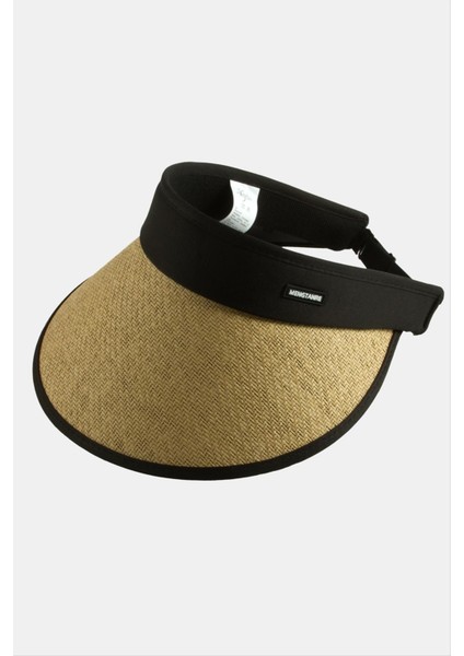 Allzey Kasketli Hasır Plaj Şapkası-Kahverengi fiyatları