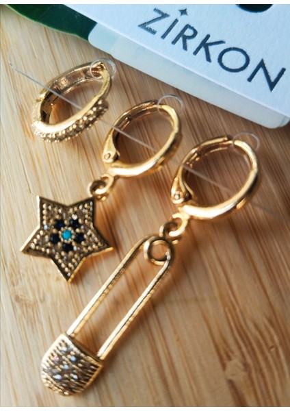 Gold Renk Lüks Gösterişli Figürlü Küpe modelleri