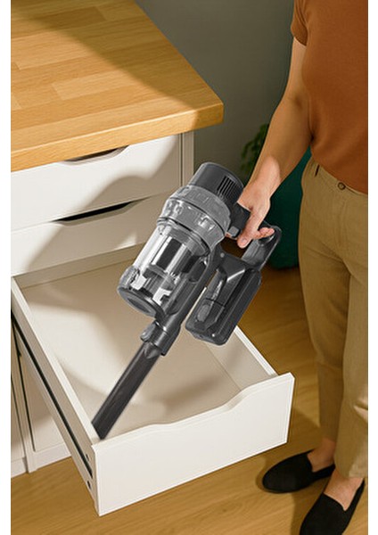 KVC-4040 Kablosuz Dik Süpürge Gri