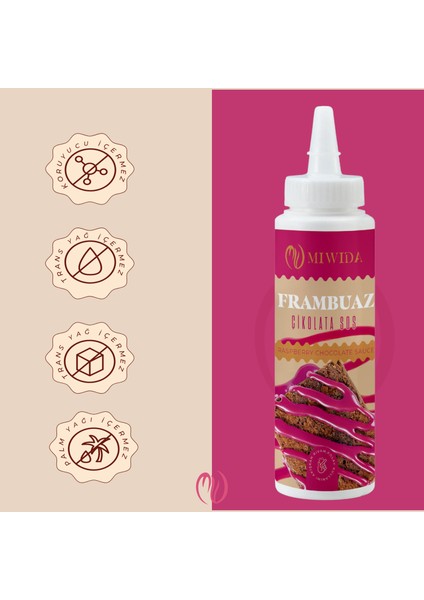 Frambuaz Aromalı Sos - Pratik Waffle, Panke modelleri