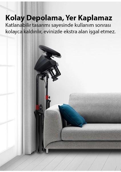 A9 Yarış Direksiyonu Standı (G25/G27/G29/G920/G923) Uyumlu PXN-V10/V900 Destekli,Katlanabilir