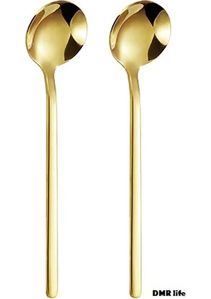 Madrid Titanyum Gold 2 Adet Çay - Kahve Kaşık (2 Adettir)