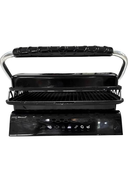 Döküm ve Granit Uyumlu, Şık Siyah Tost Makinesi