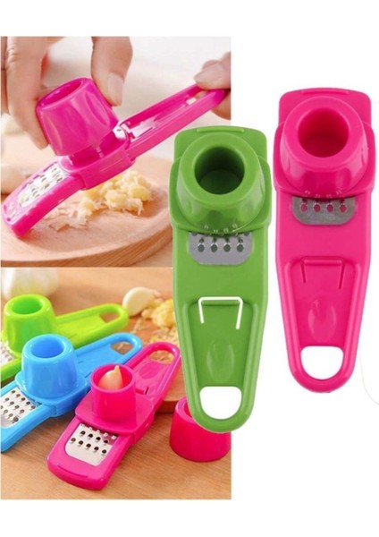 Renkli Sarımsak Rende ve Doğrayıcı, Pratik ve Kolay Kullanım Için Tasarlandı