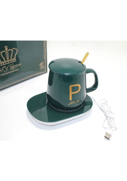 Yeşil Elektrikli Kupa Isıtıcı Bardak ile Sıcak Içecek Keyfi