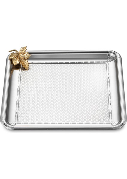 Leafy Kare Tepsi Platin 23 cm fiyatları